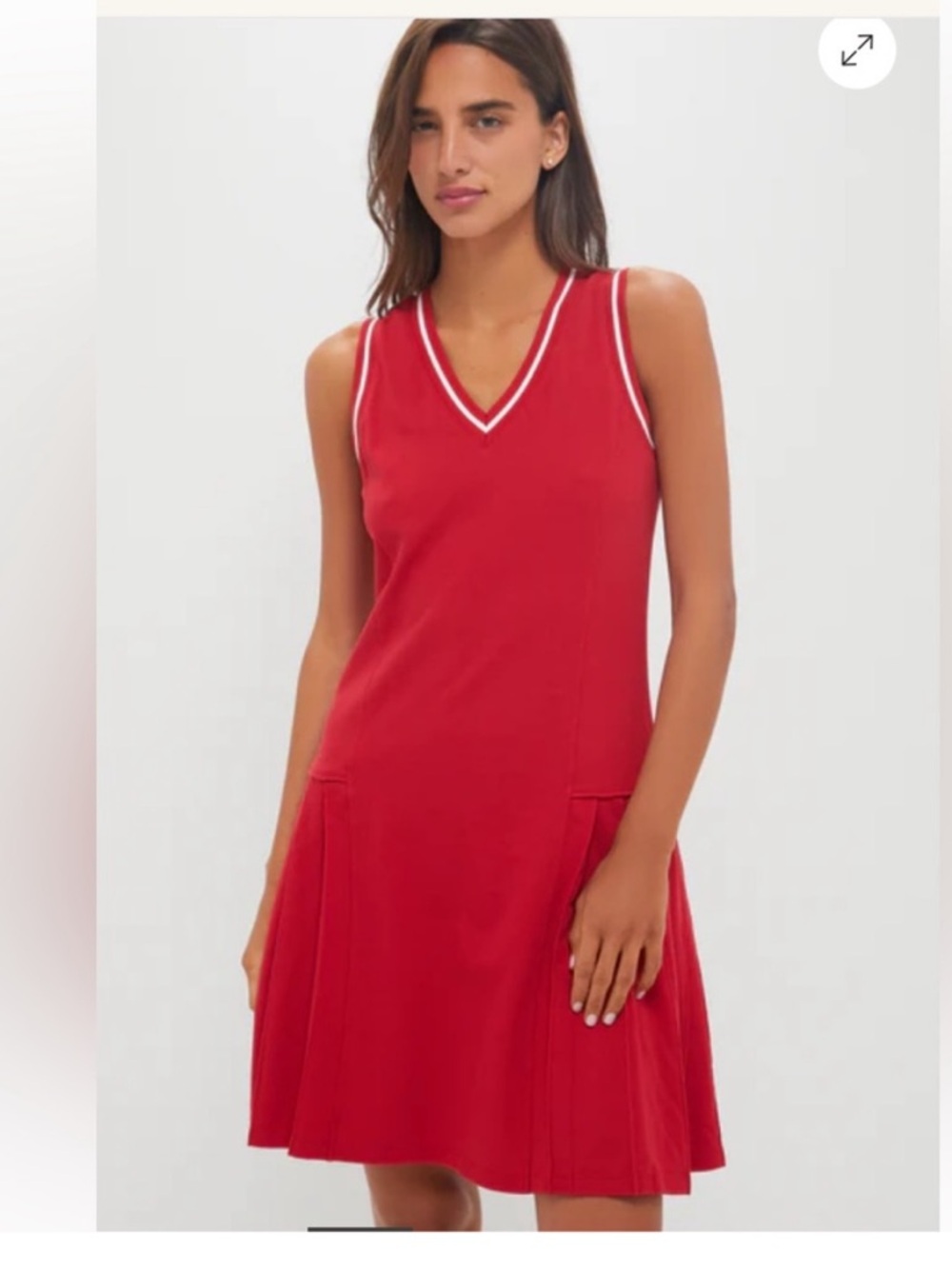 TUCKERNUCK Red Pique Kember Dress Size S